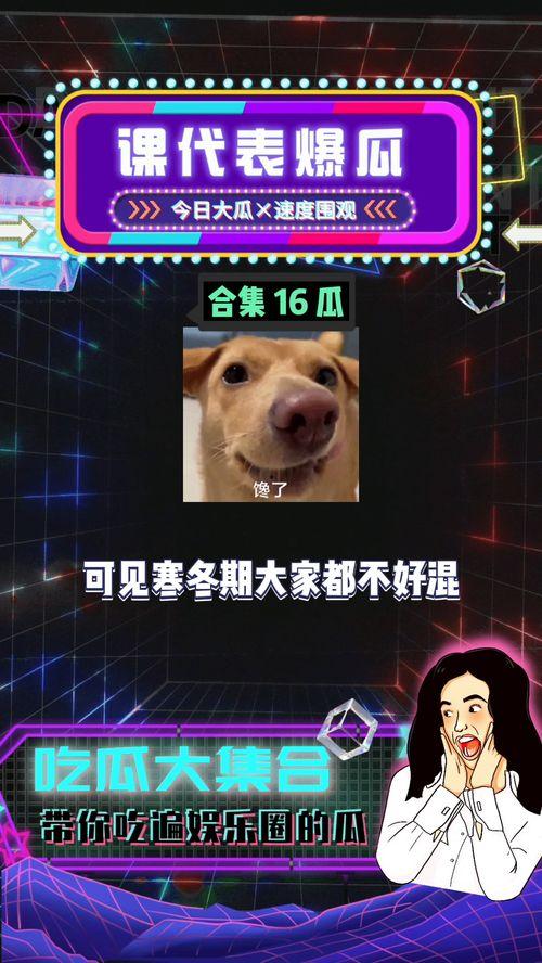 娱乐八卦吃瓜了,揭秘明星幕后故事